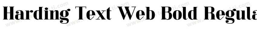 Harding Text Web Bold Regular字体转换